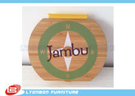 L'OEM circonda la stampa di logo dell'incisione del legno di Hangable, logo di legno/placche