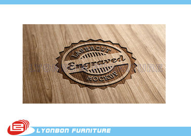 Logo di legno dell'incisione di CNC dell'esposizione durevole/segno di legno dell'etichetta per la mostra